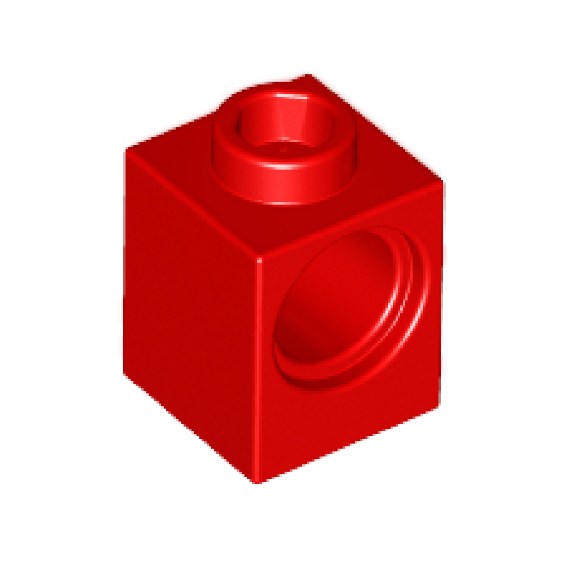 Technic, Steen 1x1 met gat Red